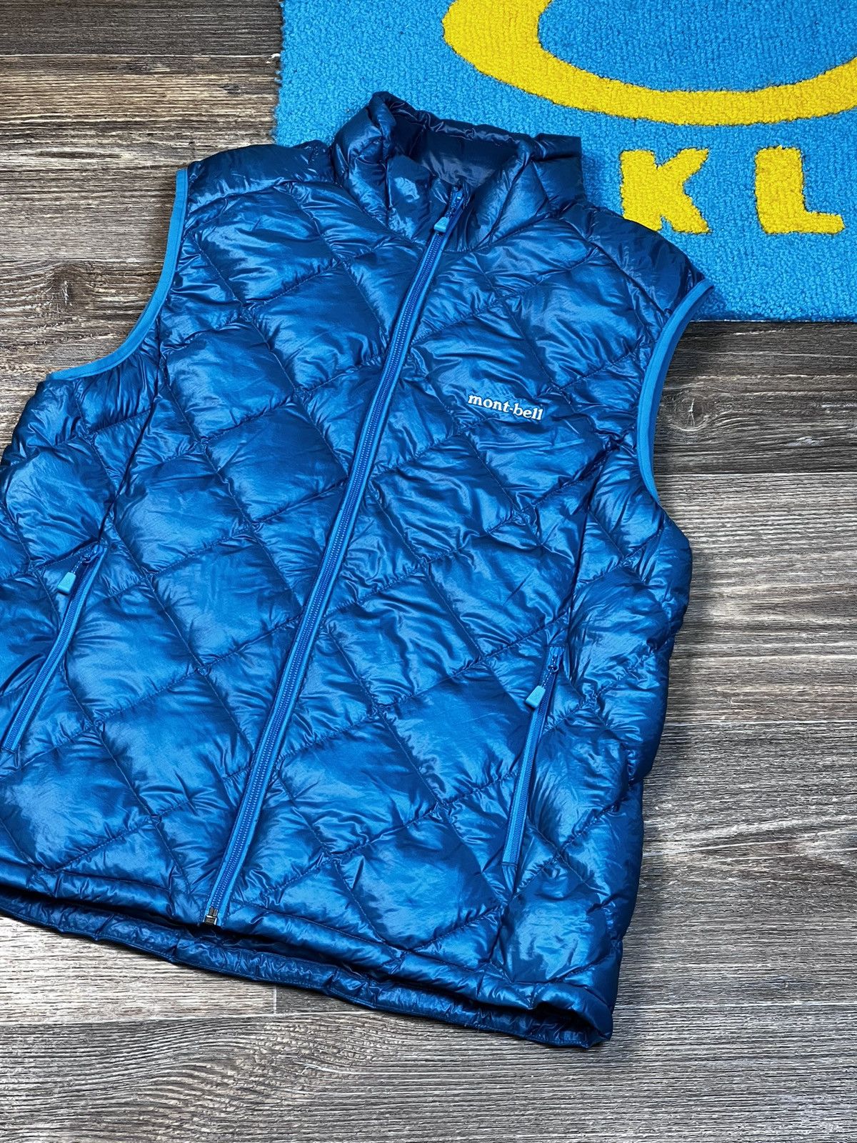 Japanese Brand × Montbell Montbell Quilted Full Zip Puffer Blue Vest Jakcet Size L / US 10 / IT 46 - 2 Thumbnail