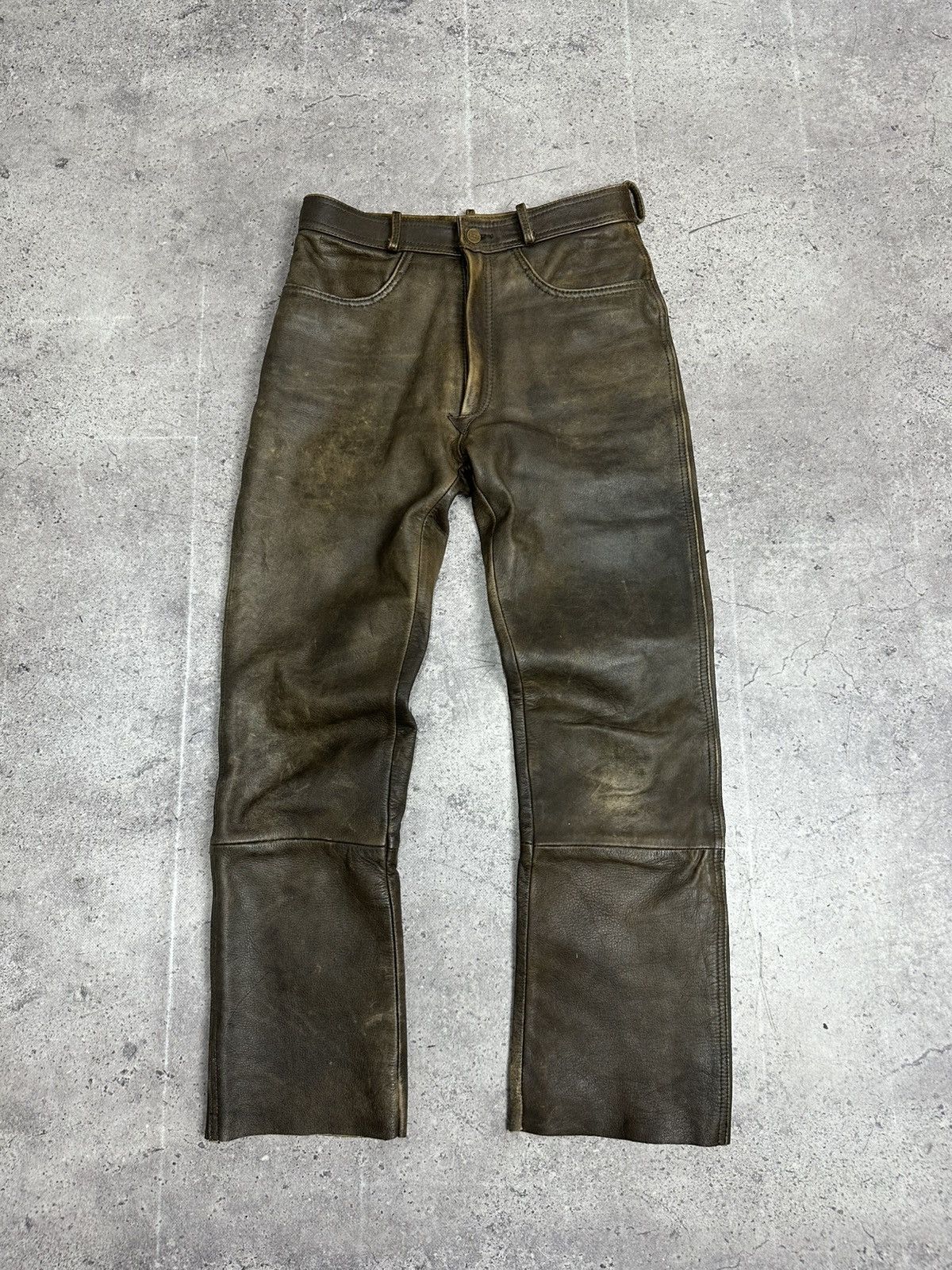Leather Vintage IXS Leather Pants Black Motorcycle Y2K Archival Size US 31 - 4 Thumbnail