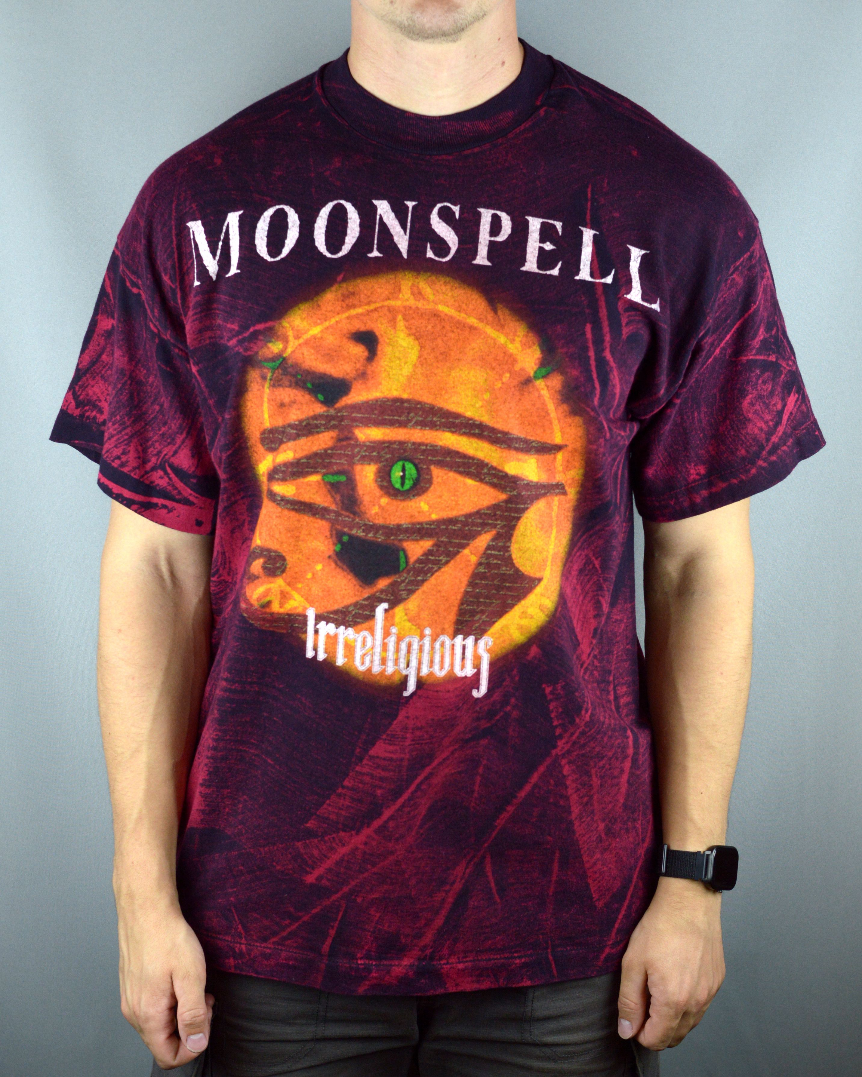 Vintage Vintage Moonspell Irreligious All Over Print 1996 t shirt Size US XL / EU 56 / 4 - 1 Thumbnail