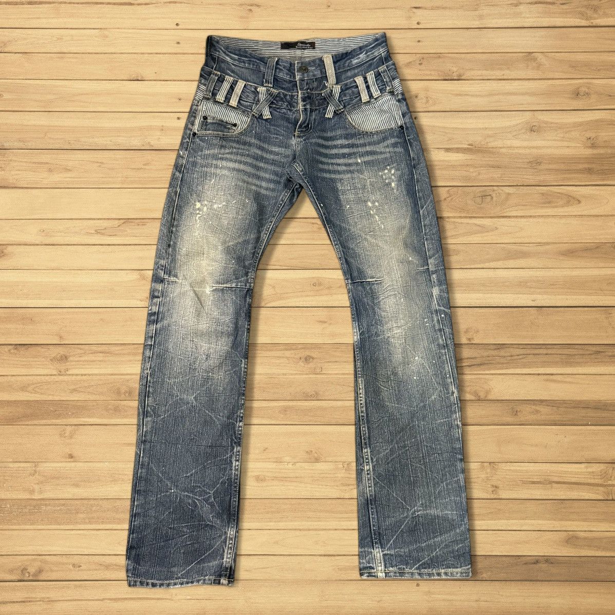 Seditionaries 🔥🇯🇵 Japanese Double Waist Distressed Dominate Jeans Size US 32 / EU 48 - 1 Thumbnail