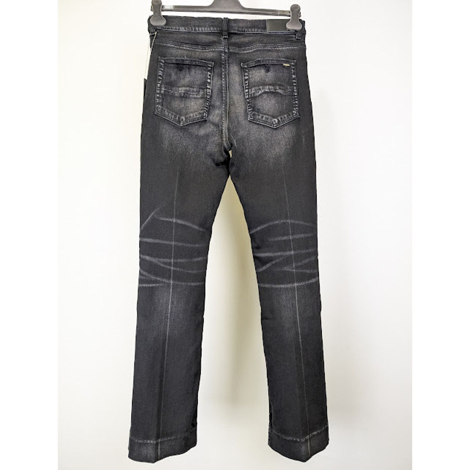 Amiri o1rshd1 Stacked Flare Jeans in Aged Black Size US 30 / EU 46 - 14 Thumbnail