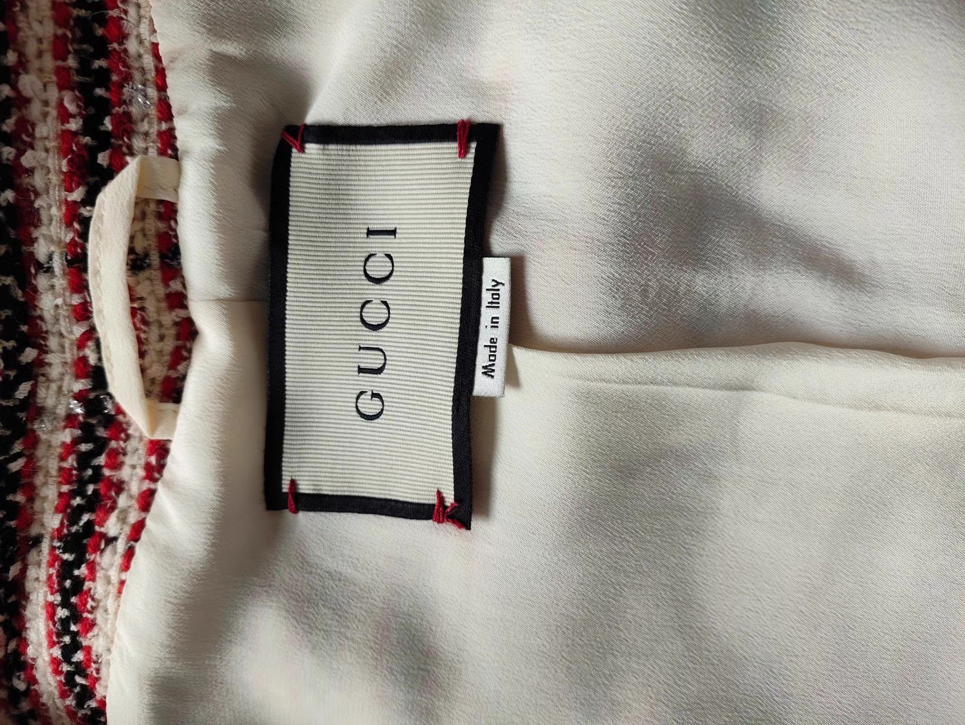 Gucci Gucci Red Striped Tweed Jacket K13 Size S / US 4 / IT 40 - 3 Thumbnail