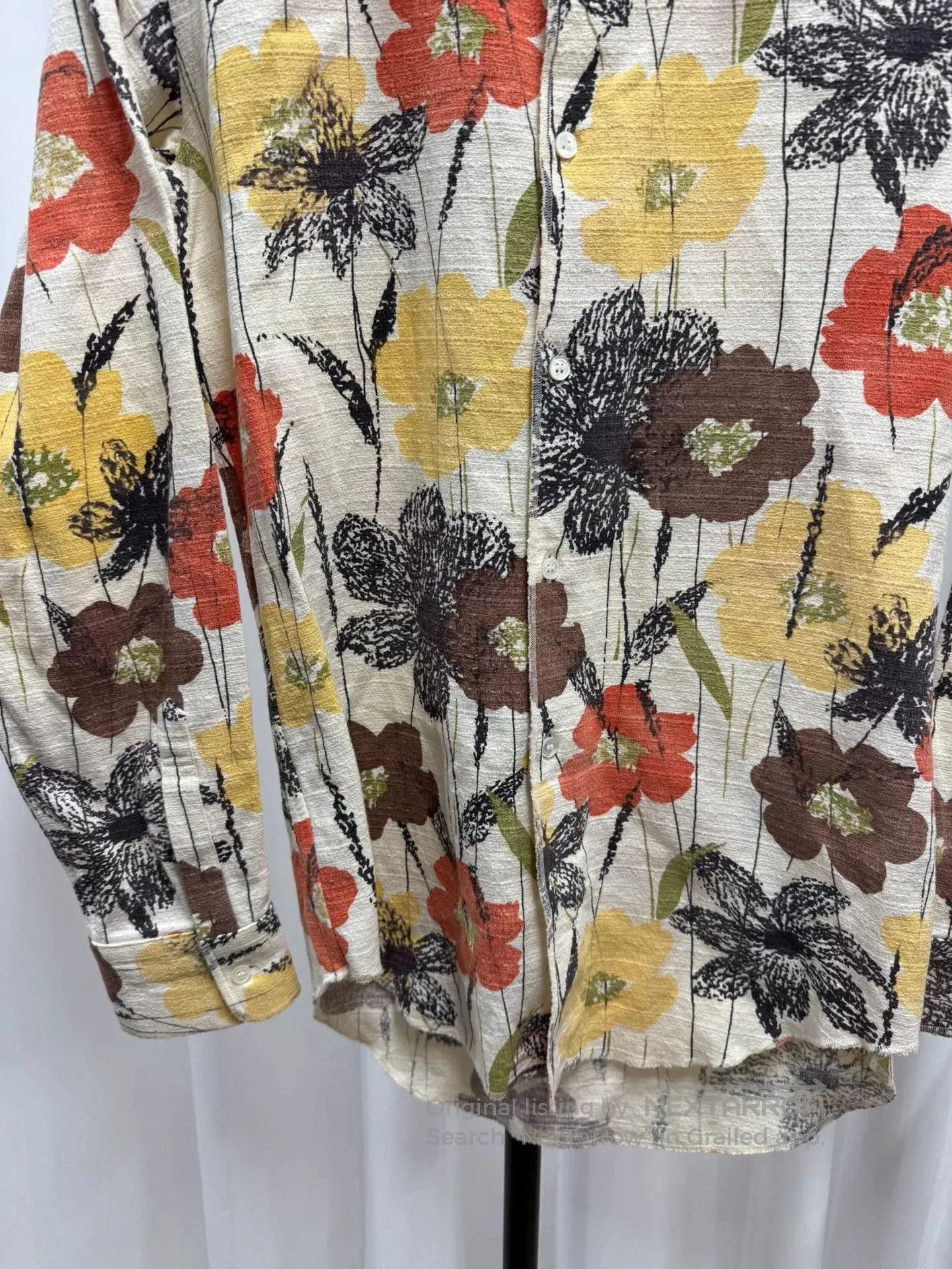 Junya Watanabe floral canvas shirt size M. Size US M / EU 48-50 / 2 - 4 Thumbnail
