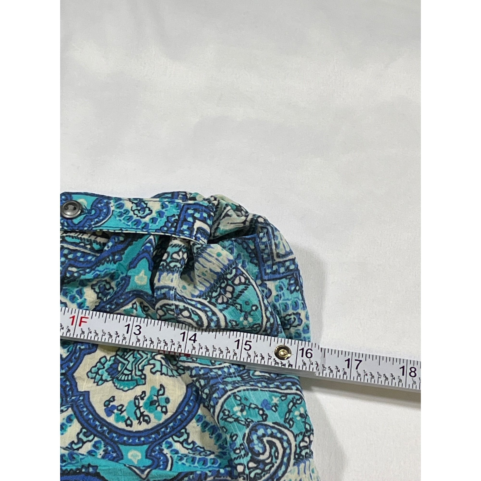 Other Kim Rogers SKU 7729 Womens Blue and Green Paisley Blouse Siz Size XL / US 12-14 / IT 48-50 - 8 Thumbnail