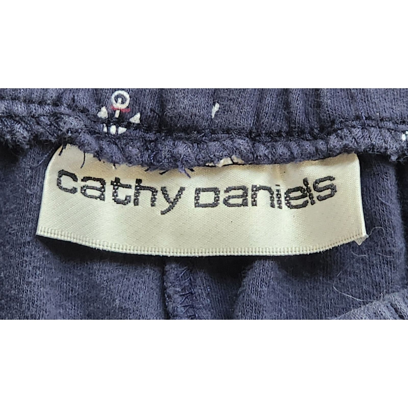 Other Cathy Daniels Blue Anchor Print Cropped Leggings Small Size 24" / US 00 / IT 34 - 4 Thumbnail