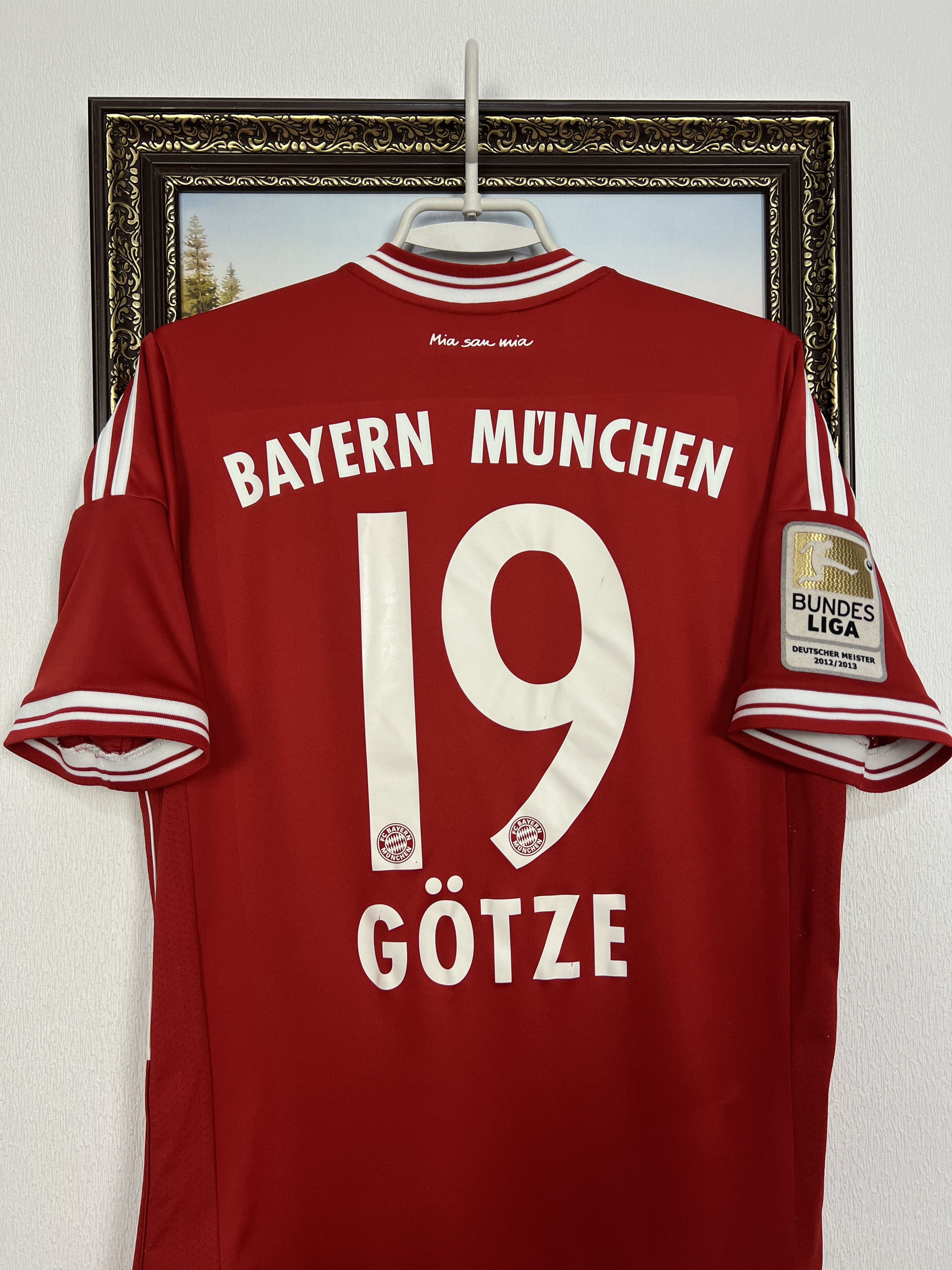 Adidas Bayern Munich football shirt Adidas Gotze Jersey Boys XL Size US XXS / EU 40 - 2 Thumbnail