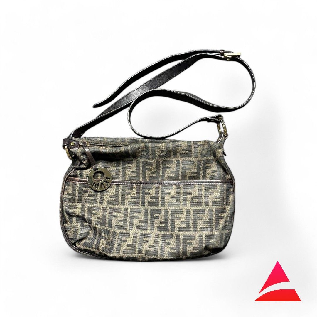 Fendi Fendi - Zucca Shoulder Bag Crossbody Monogram Brown Size ONE SIZE - 1 Thumbnail