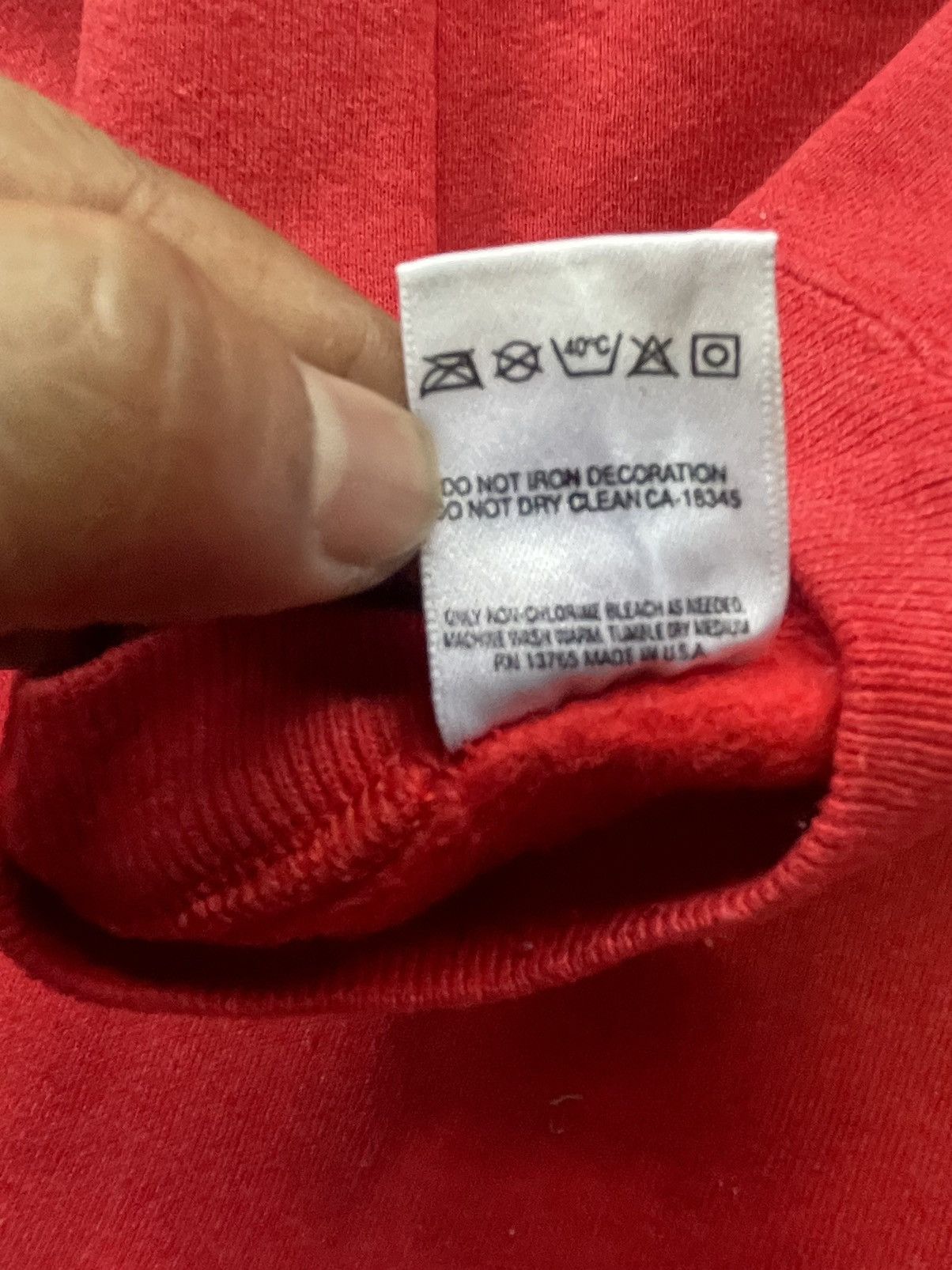 Fruit Of The Loom Vintage 80’s Red Hot & Rolling Crewneck Size US XL / EU 56 / 4 - 8 Thumbnail