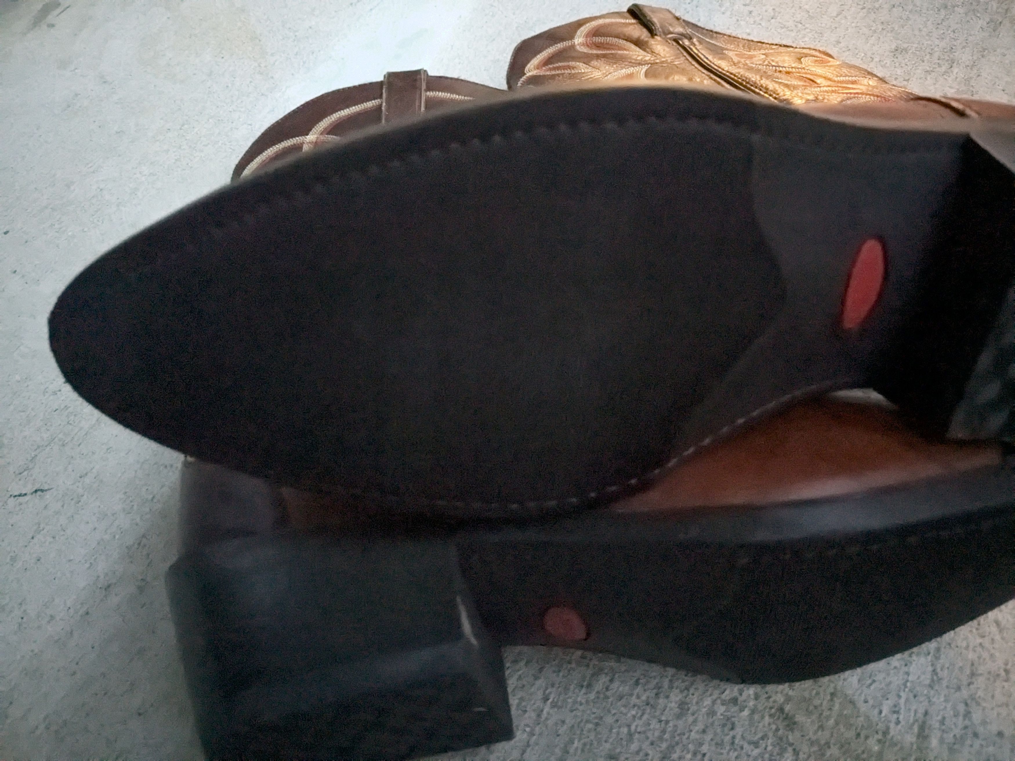 Durango × Vintage Durango Cowboy Boots Brown 10 EE Wide Leather Size US 10 / EU 43 - 14 Thumbnail