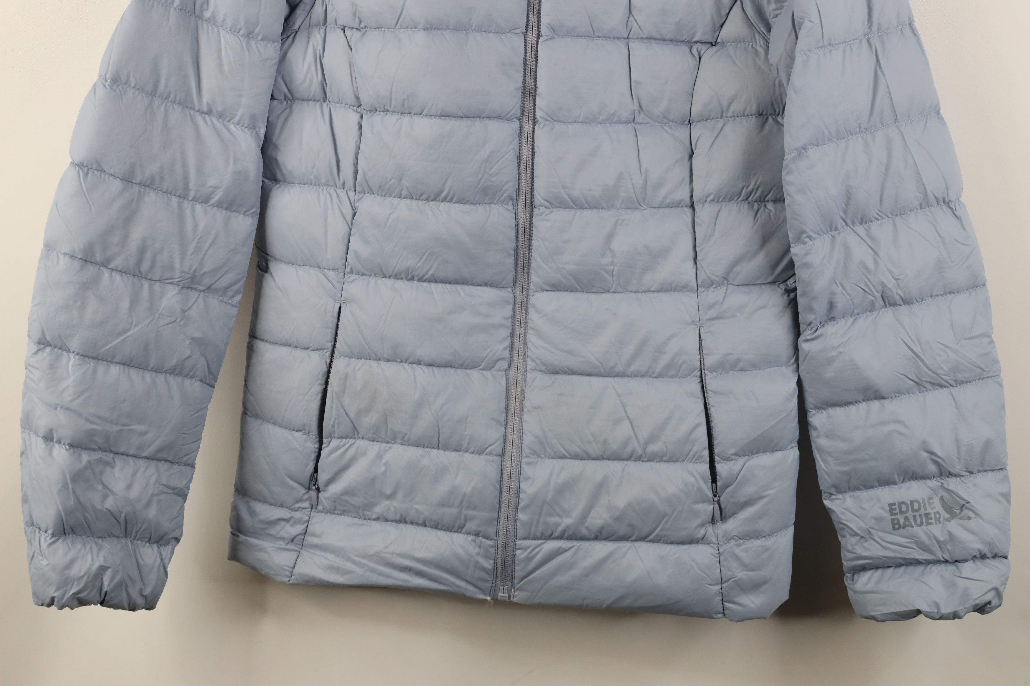 Eddie Bauer Vintage Y2K Eddie Bauer Down Fill Puffer Jacket Steel Blue Size XS / US 0-2 / IT 36-38 - 3 Thumbnail