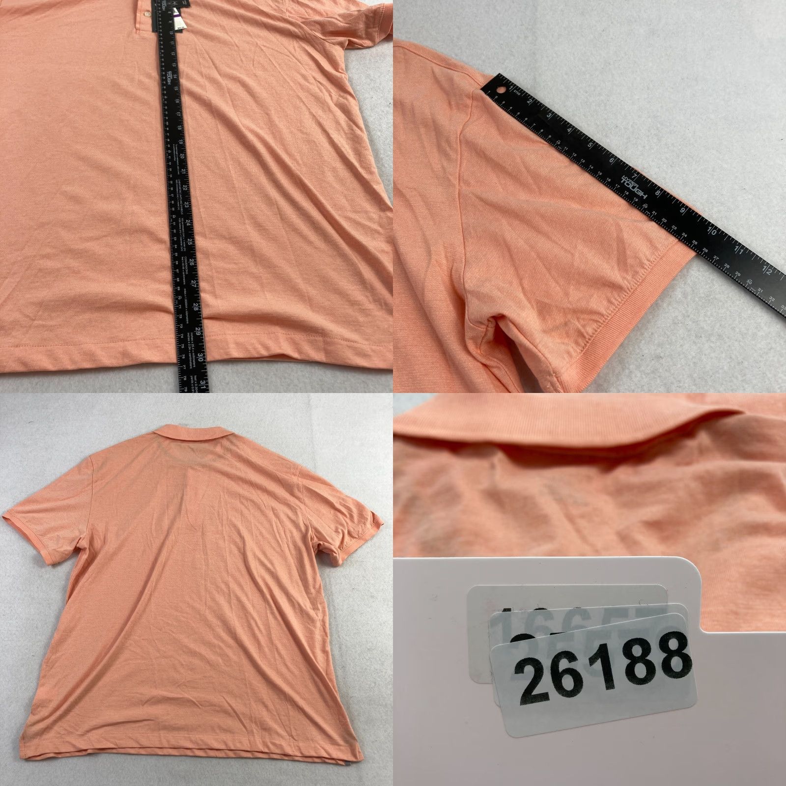 Van Heusen Van Heusen Polo Shirt Mens 2XL Regular Pink Short Sleeve Polo Shirt Casual Size US XXL / EU 58 / 5 - 8 Thumbnail