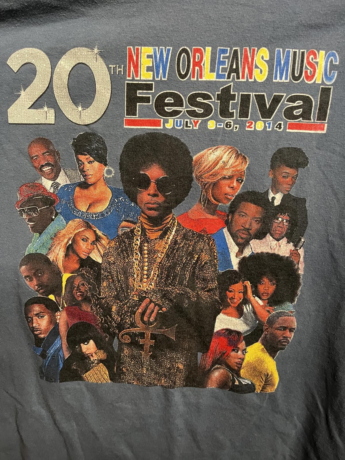 Designer New Orleans 20th Music Fest 2014 T-shirt - Prince Tee - M Size US M / EU 48-50 / 2 - 4 Thumbnail