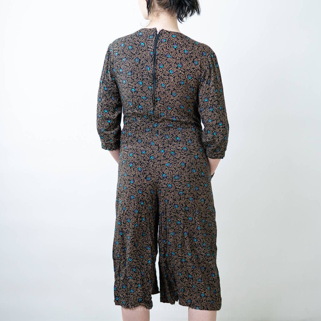 Vintage Vintage 90s Boho Cottagecore Romper Dress - M Size 30" / US 8 / IT 44 - 3 Thumbnail