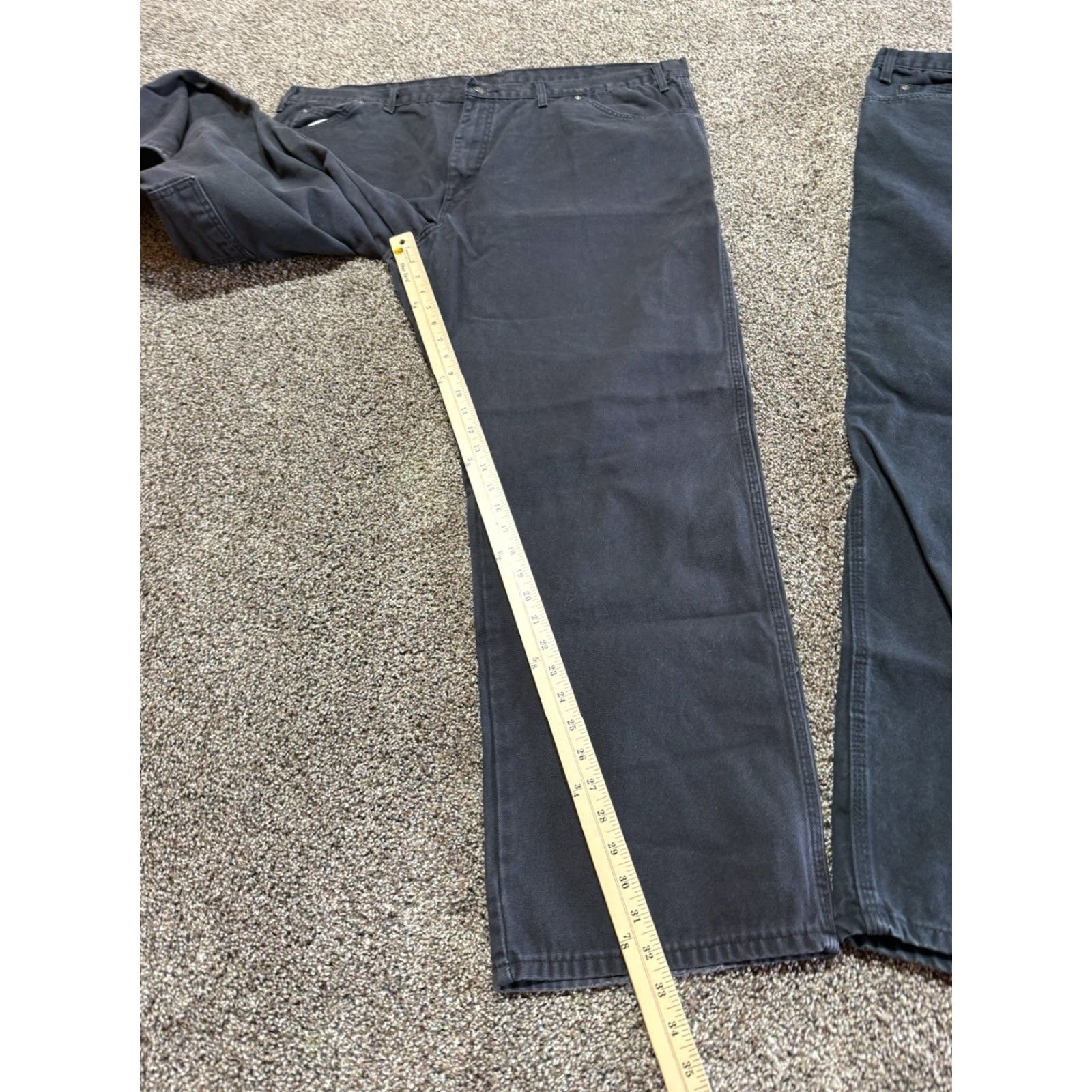 Dickies Dickies Jeans Men 44x32 Straight Cotton Denim Black 5-Pocket Regular Zip Solid Vintage? No (Not Vintage) +? Just format guidelines. Size US 44 / EU 60 - 6 Thumbnail