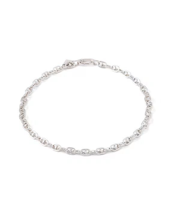Prada PRADA Triangle Charm Chain Silver Brass Necklace With Clasp Size ONE SIZE - 1 Thumbnail