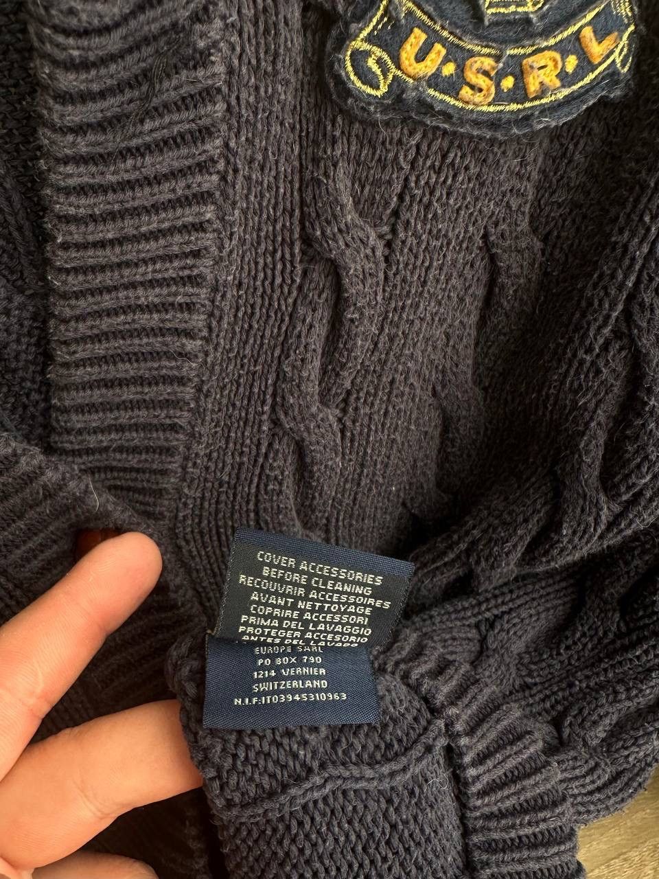 Polo Ralph Lauren × Vintage Vintage Polo Ralph Lauren Cardigan Knit Blue PRL Sweater Size US XL / EU 56 / 4 - 12 Thumbnail