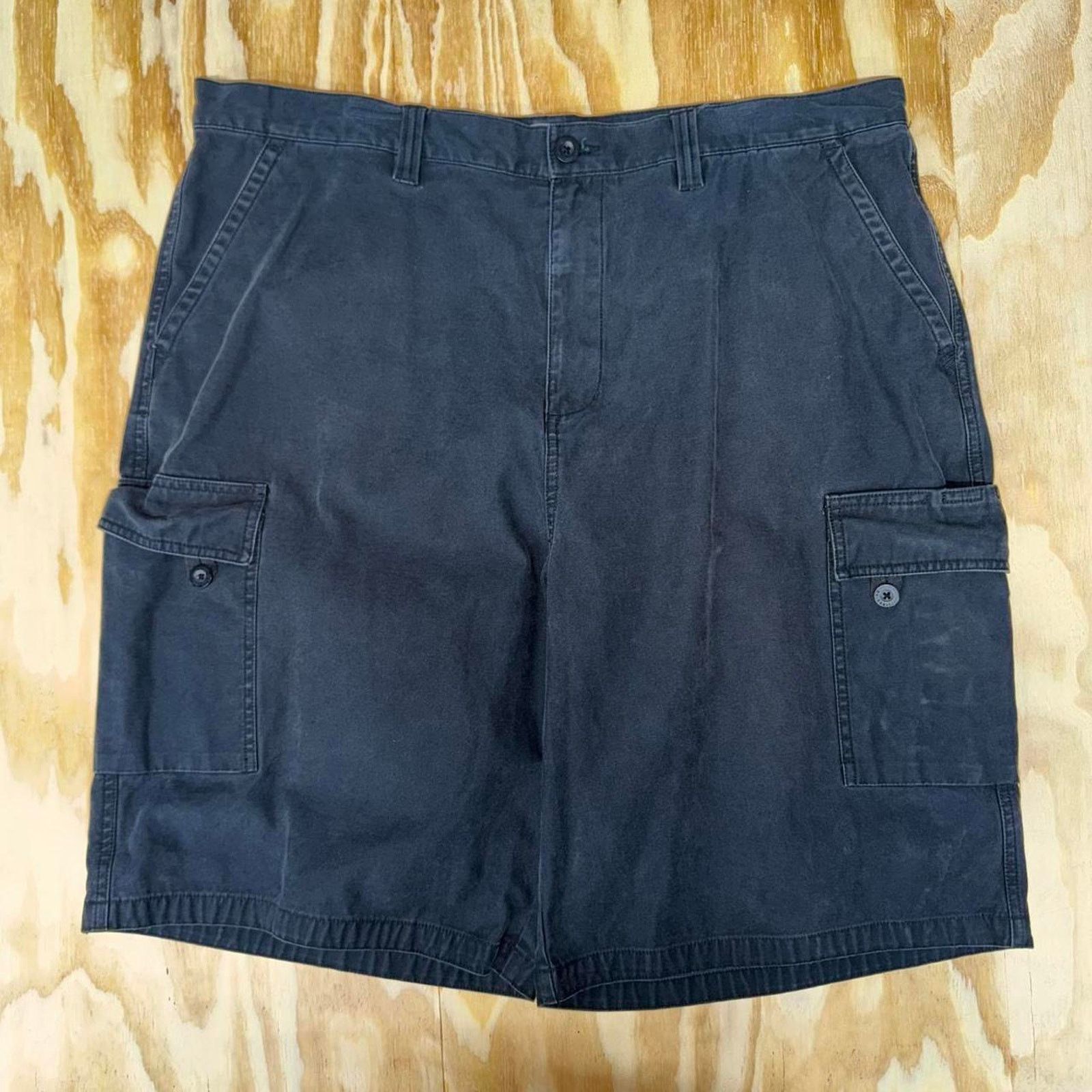 Anchor Blue Vintage y2k anchor blue cargo skate surf 2000s baggy shorts Size US 40 / EU 56 - 2 Thumbnail