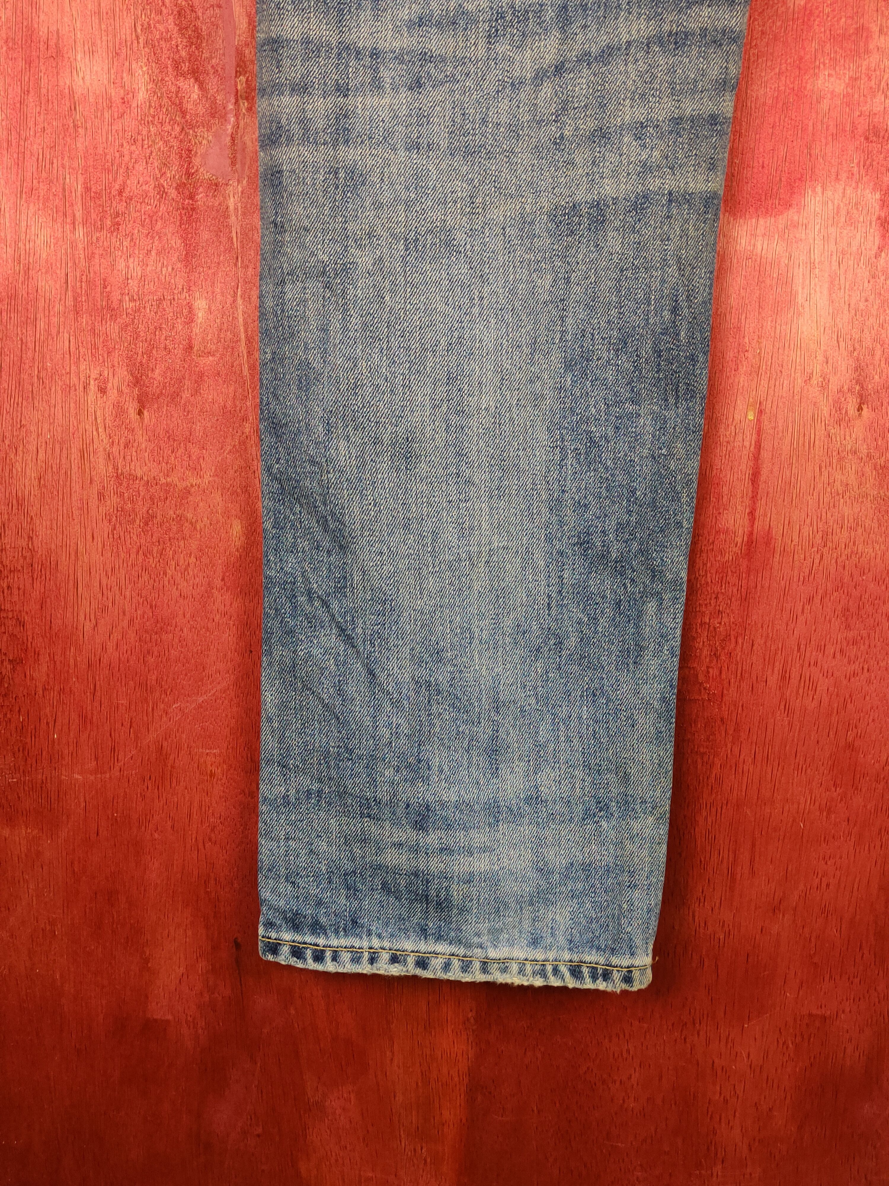 Japanese Brand Uniqlo Blue Faded Distressed Ripped Jeans #S2199 Size US 32 / EU 48 - 9 Thumbnail