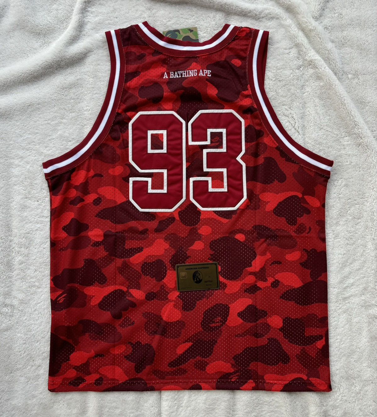 Bape Bape Red Camo Basketball Jersey Size US S / EU 44-46 / 1 - 2 Thumbnail