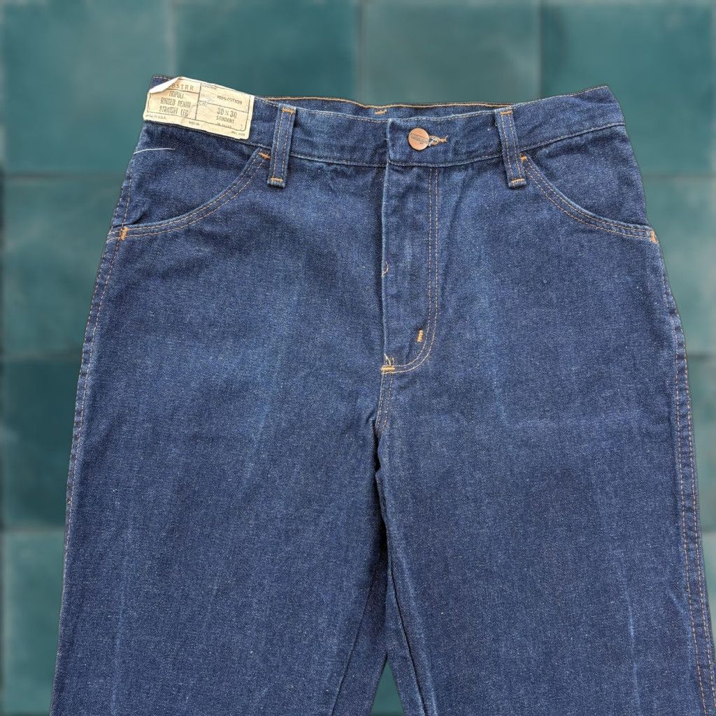 Wrangler VINTAGE Wrangler Jeans Mens 30x30 Blue Tripoli Straight Leg USA 80s NWT Size US 30 / EU 46 - 1 Thumbnail