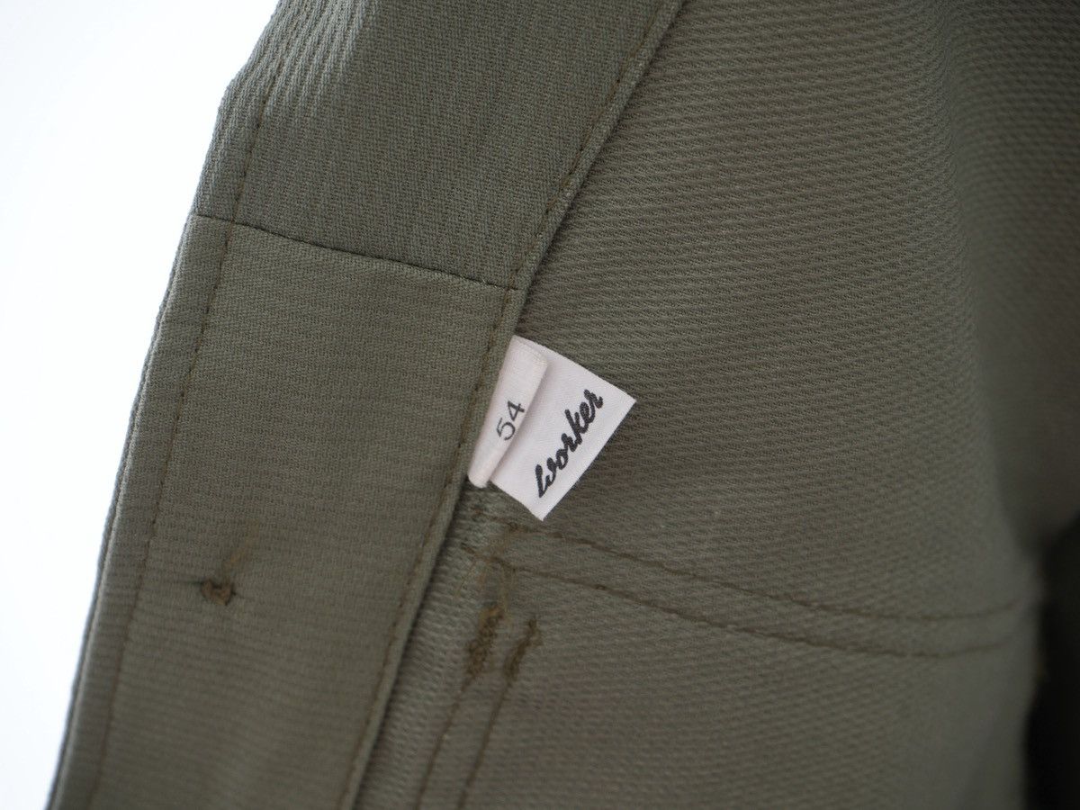 Le Laboureur Vintage 80s Swiss Workwear Military Denim Chore Jacket Size US L / EU 52-54 / 3 - 4 Thumbnail