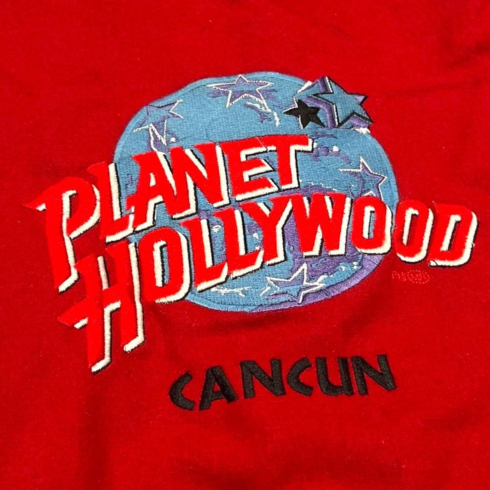 Planet Hollywood Planet Hollywood Vintage 90’s Cancun Leather Varsity Jacket Size US XL / EU 56 / 4 - 2 Thumbnail