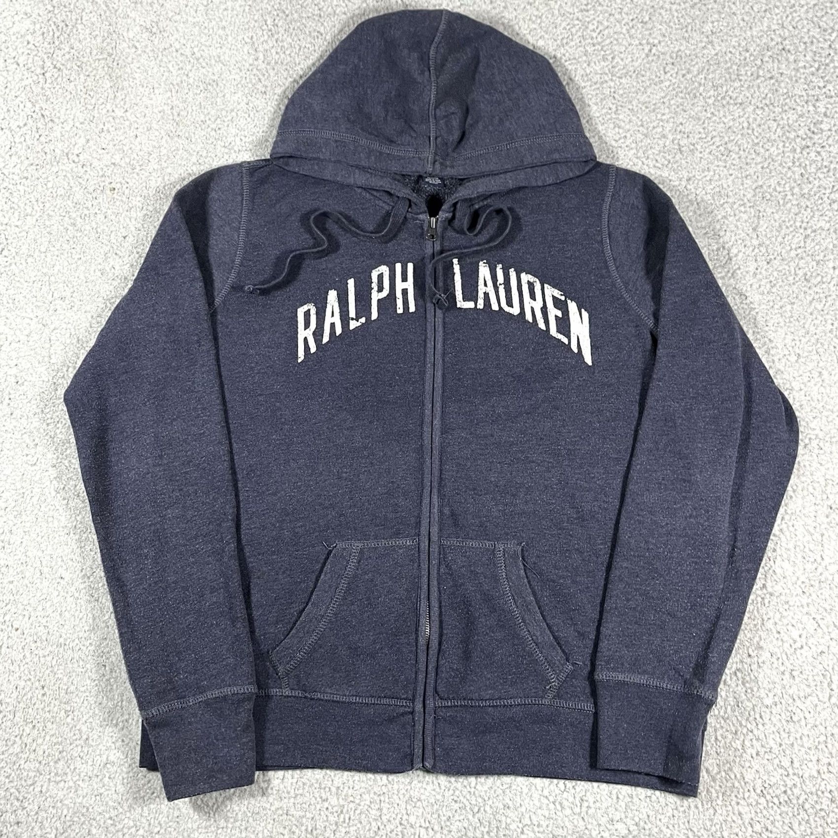 Polo Ralph Lauren VINTAGE Polo Ralph Lauren Hoodie Mens XL Full Zip Sweatshirt Y2K 67 Blue Size US XL / EU 56 / 4 - 5 Thumbnail