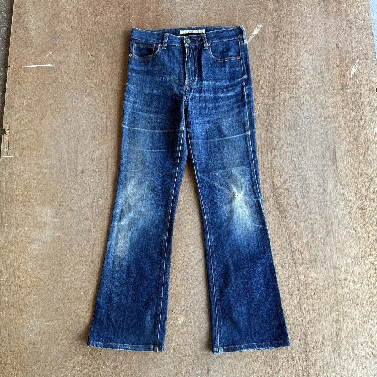 Beauty Beast FLARE/BOOTCUT🔥JAPANESE BRAND UNIQLO JEANS FADED DENIM PANTS Size US 28 / EU 44 - 1 Thumbnail