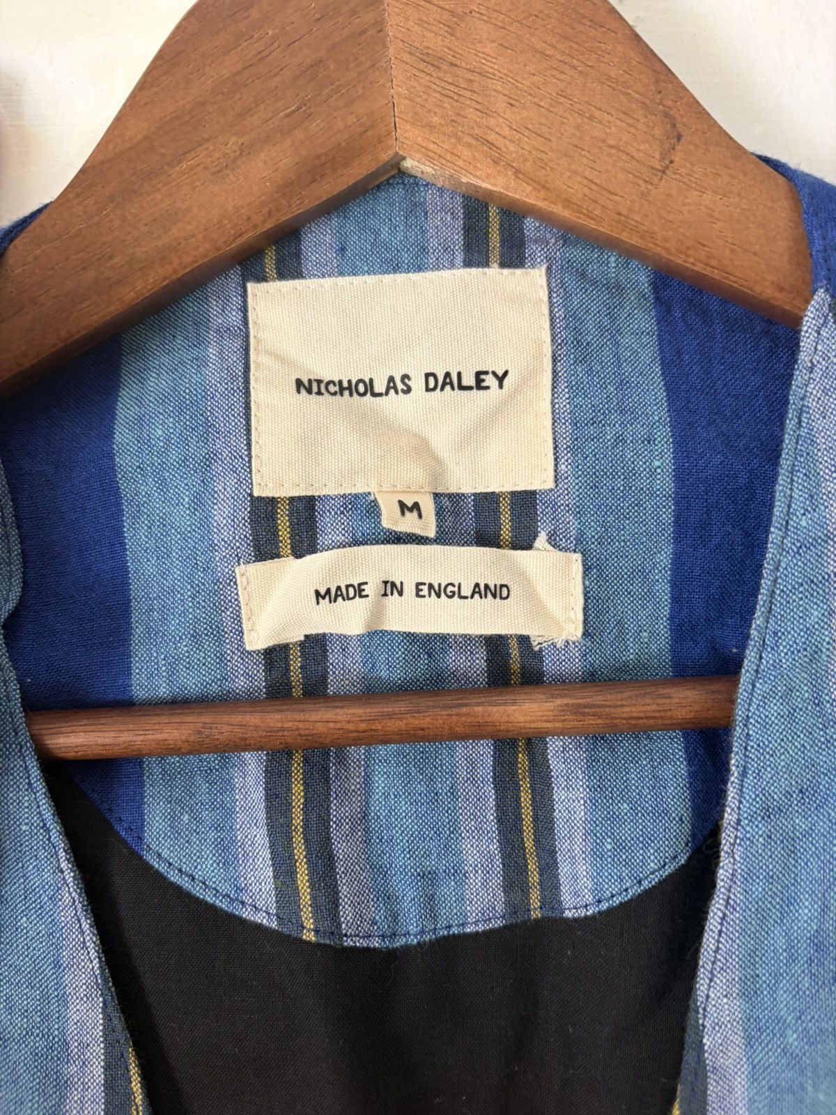 Nicholas Daley Nicholas Daley - Striped Linen Vest Size US M / EU 48-50 / 2 - 2 Thumbnail