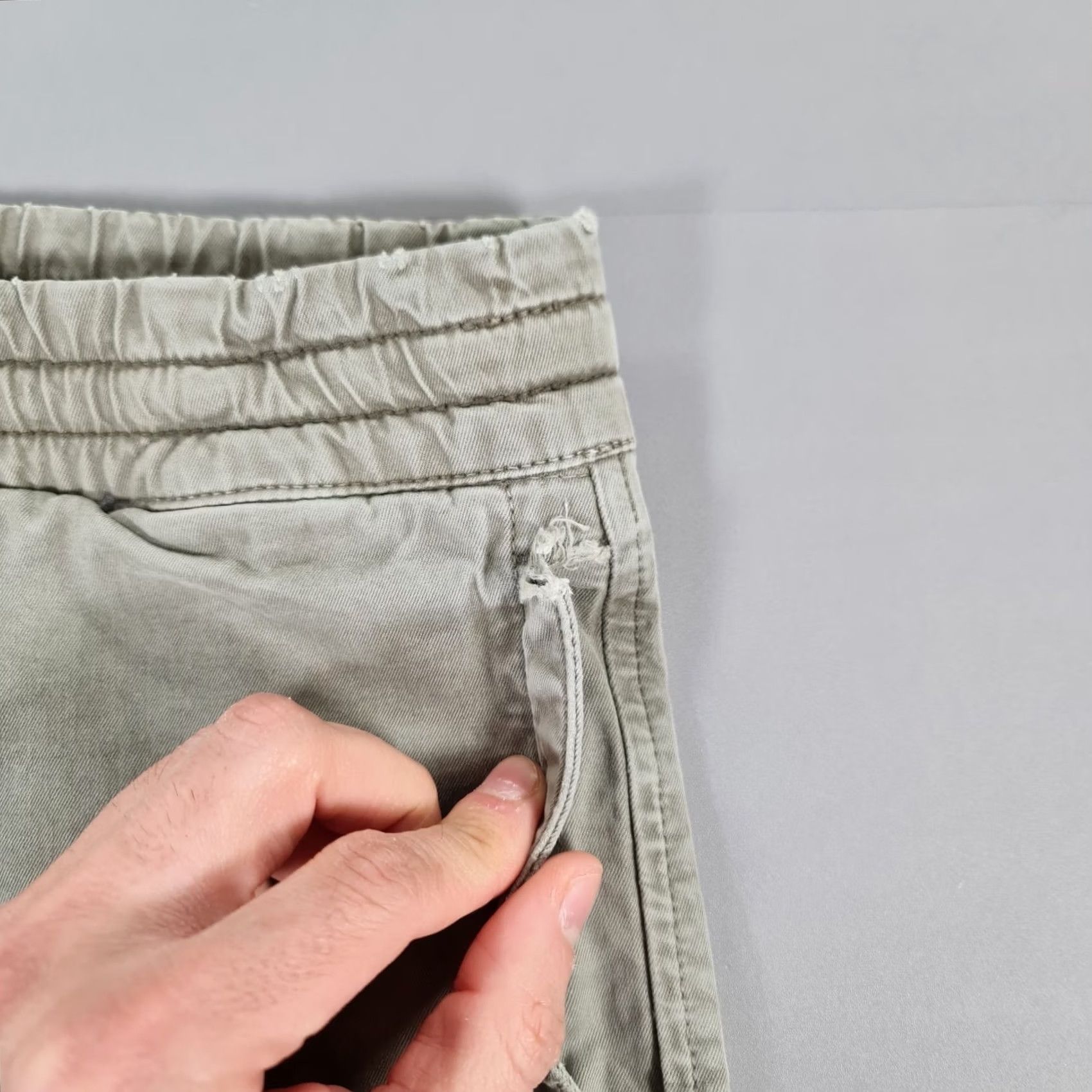 Carhartt Carhartt Mens Trousers Grey Small Regular Cargo Pants Workwear Elastic Waist Pockets 98% Cotton 2% Elastane Vintage No Mens Size US 30 / EU 46 - 4 Thumbnail