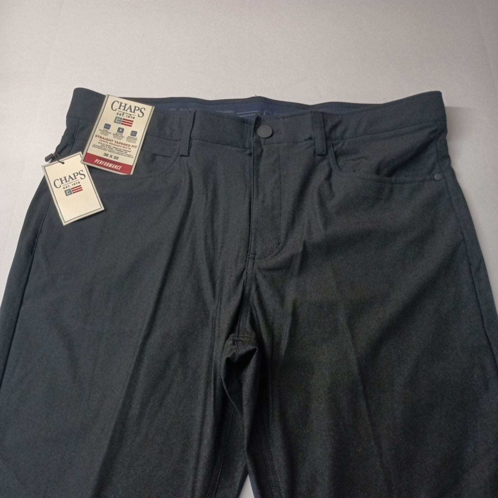 Chaps Chaps Straight Tapered Fit Pants Mens 36x32 Black Flex Waist Size US 36 / EU 52 - 4 Thumbnail
