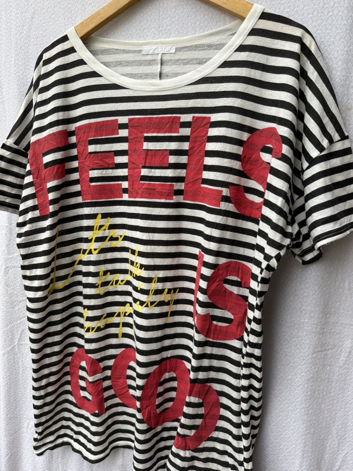 Hysteric Glamour Park Girl Japanese Style Feels Is Good Striped Tee Size US XL / EU 56 / 4 - 4 Thumbnail
