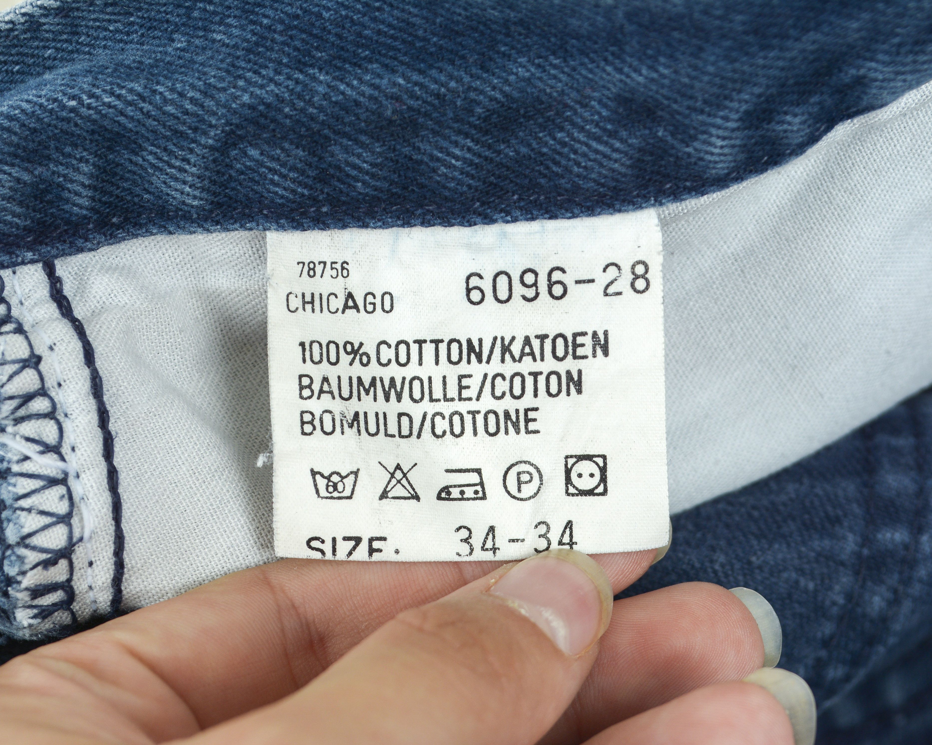 Lee LEE Chicago W33 L30 Regular Fit Straight Jeans Denim Pants Size US 33 - 8 Thumbnail