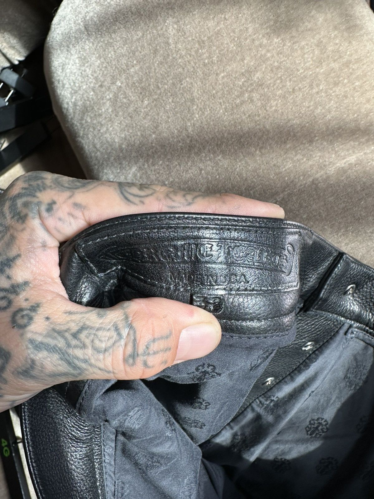 Chrome Hearts Chrome Hearts NEW double knee carpenter jeans leather 32 Size US 32 / EU 48 - 8 Thumbnail