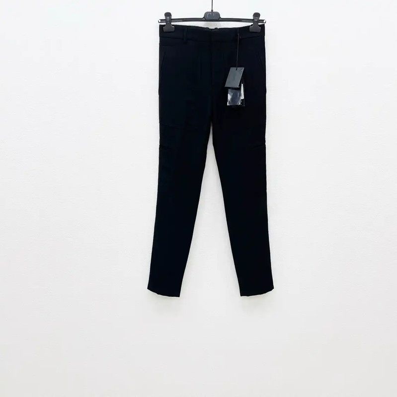 Givenchy Givenchy Spring Autumn Black Wool Trousers 0089 Size US 26 / EU 42 - 1 Thumbnail