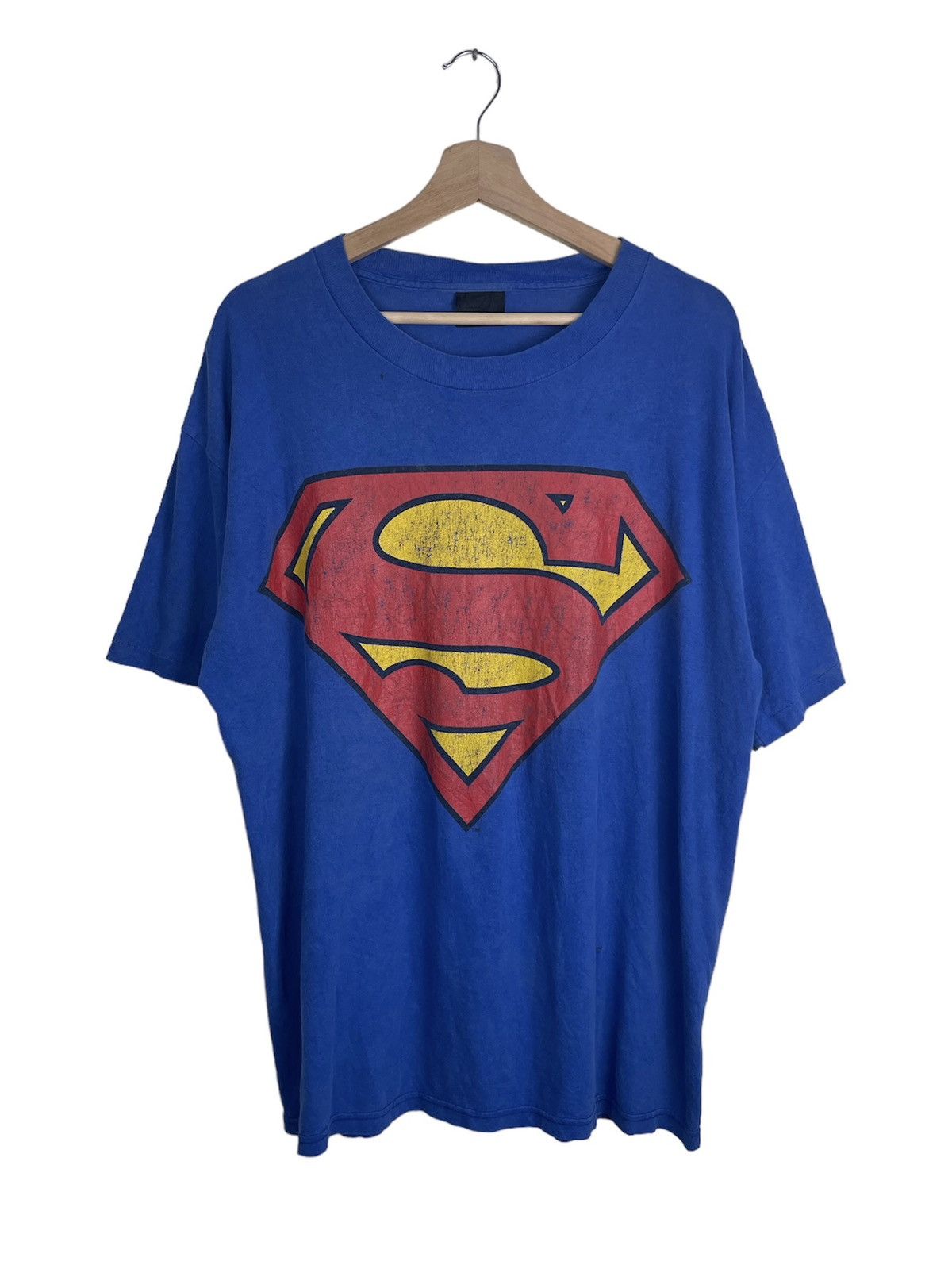 DC Comics VINTAGE 90s Six Flags Superman The Escape T-Shirt XL 