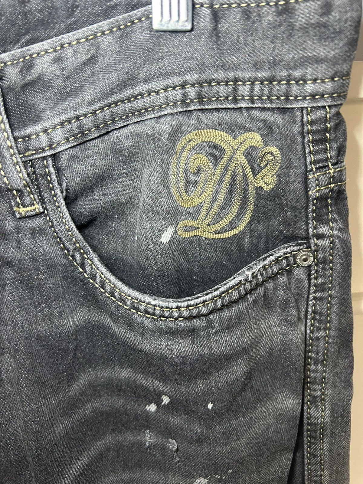 Dsquared2 Dsquared2 loose straight-cut distressed paint splatter jeans Size US 32 / EU 48 - 6 Thumbnail