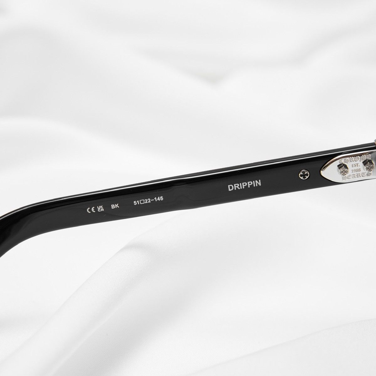 Chrome Hearts CHROME HEARTS DRIPPIN BLACK GLASSES Size ONE SIZE - 6 Thumbnail