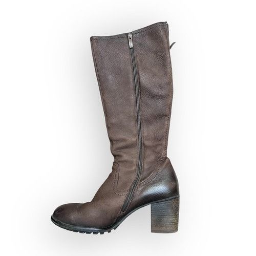 Other Paul Green Size 5.5 Dual Zip Tall Boots Women's Brown Leathe Size US 5.5 / IT 35.5 - 8 Thumbnail