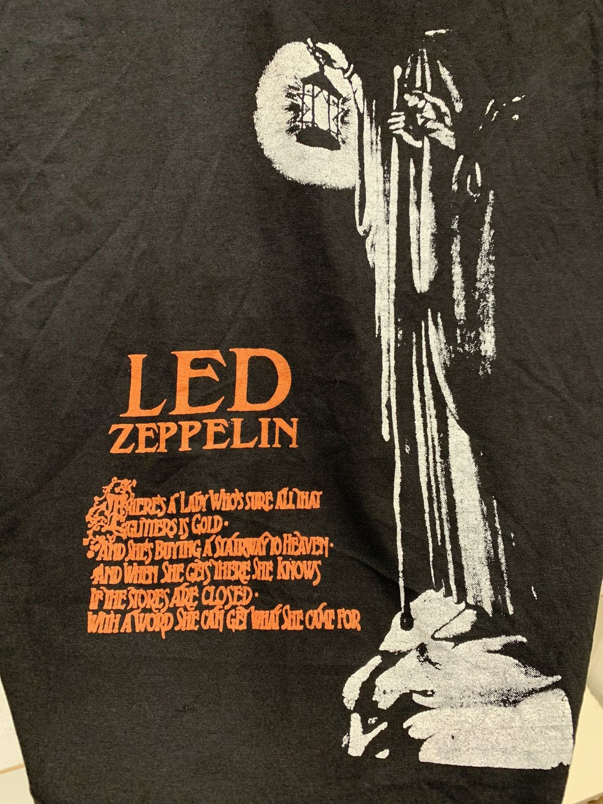 Led Zeppelin Led Zeppelin 1990 90th vintage band rock tee single S-M as Size US S / EU 44-46 / 1 - 4 Thumbnail