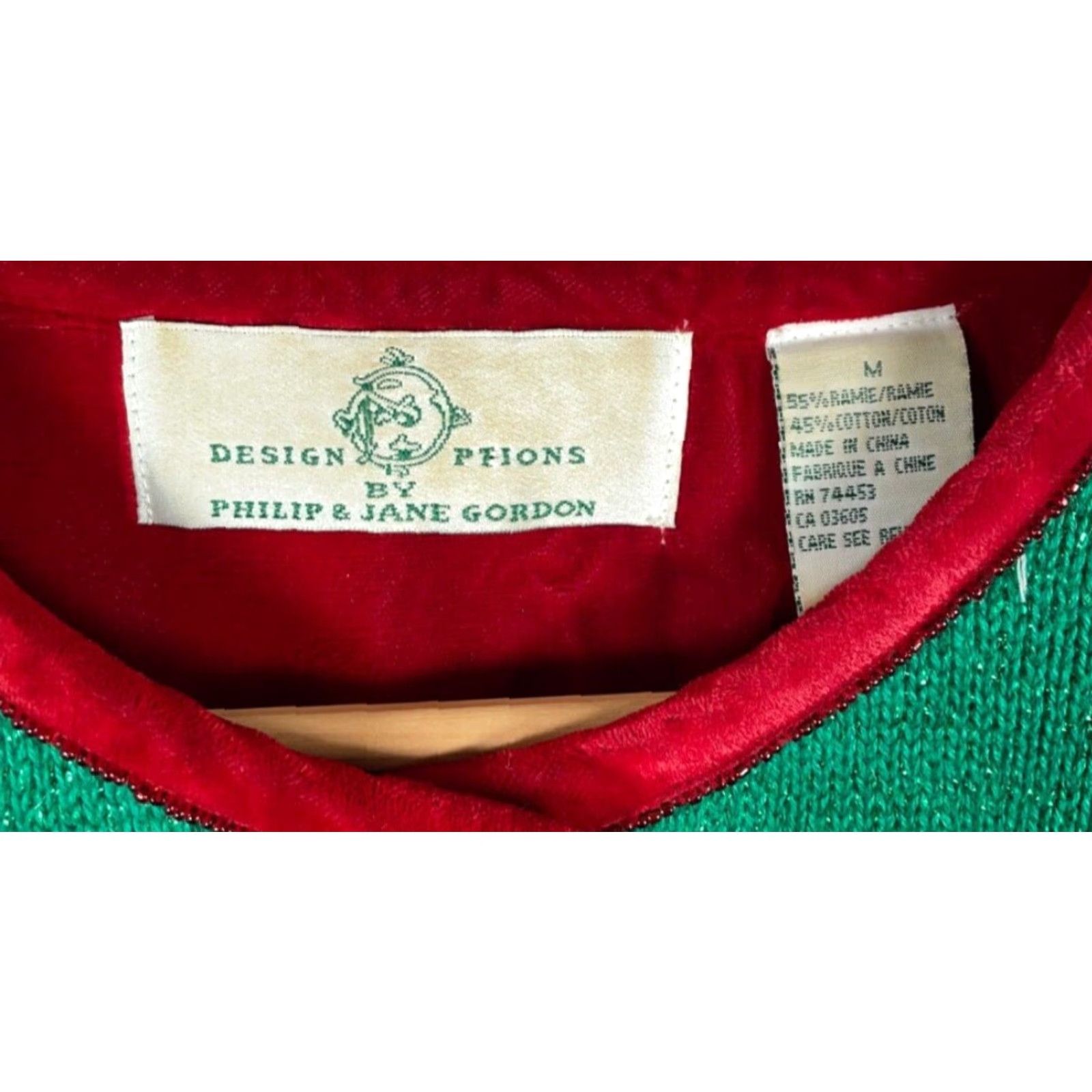 Vintage VINTAGE Design Options Cardigan Women's M Green Santa Sequin Geometric 90s Christmas Holiday Ugly Sweater with Shoulder Pads Crew Neck Knit Size M / US 6-8 / IT 42-44 - 4 Thumbnail
