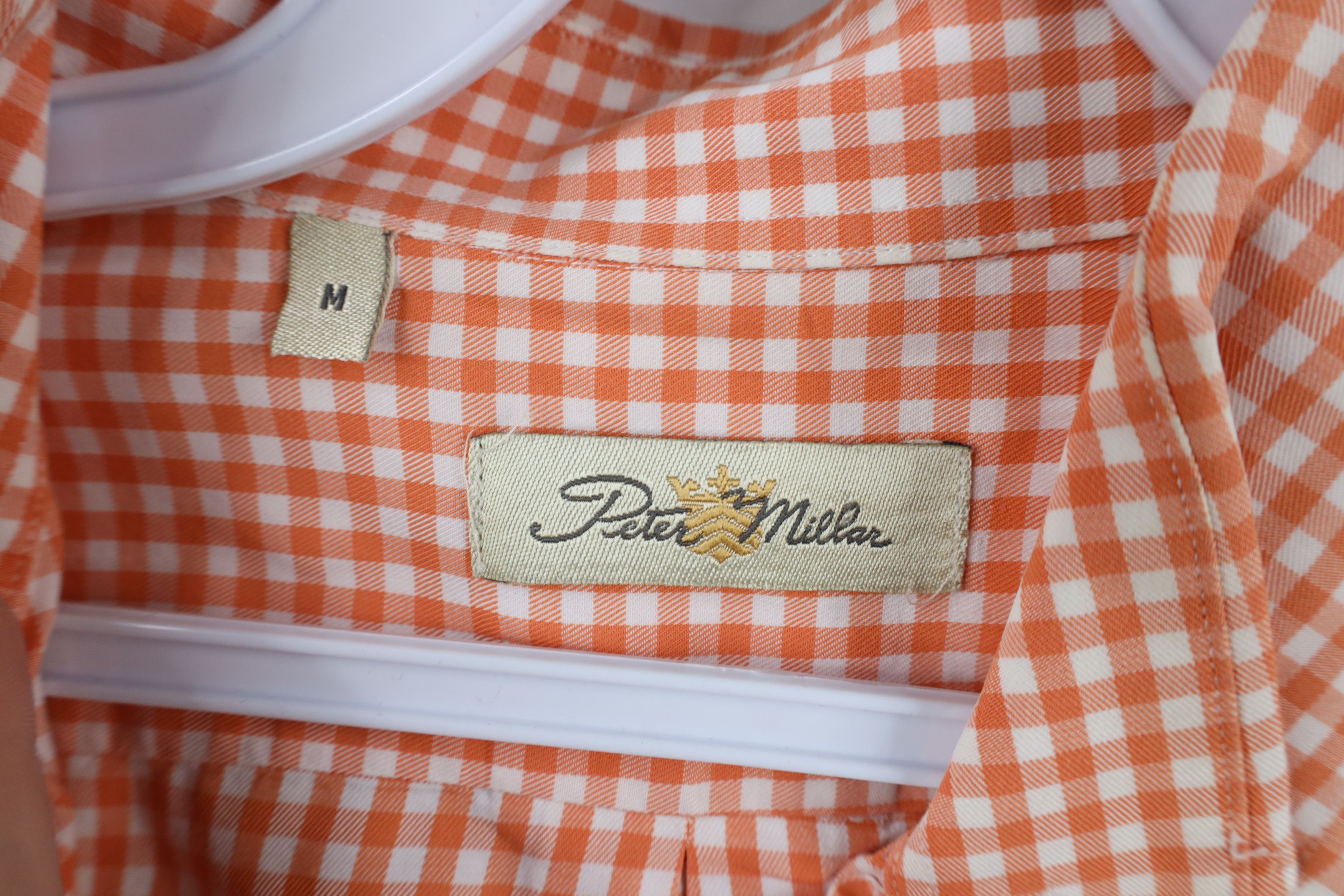 Peter Millar × Vintage Peter Millar Gingham Plaid Collared Button Down Shirt Cotton Size US M / EU 48-50 / 2 - 6 Thumbnail
