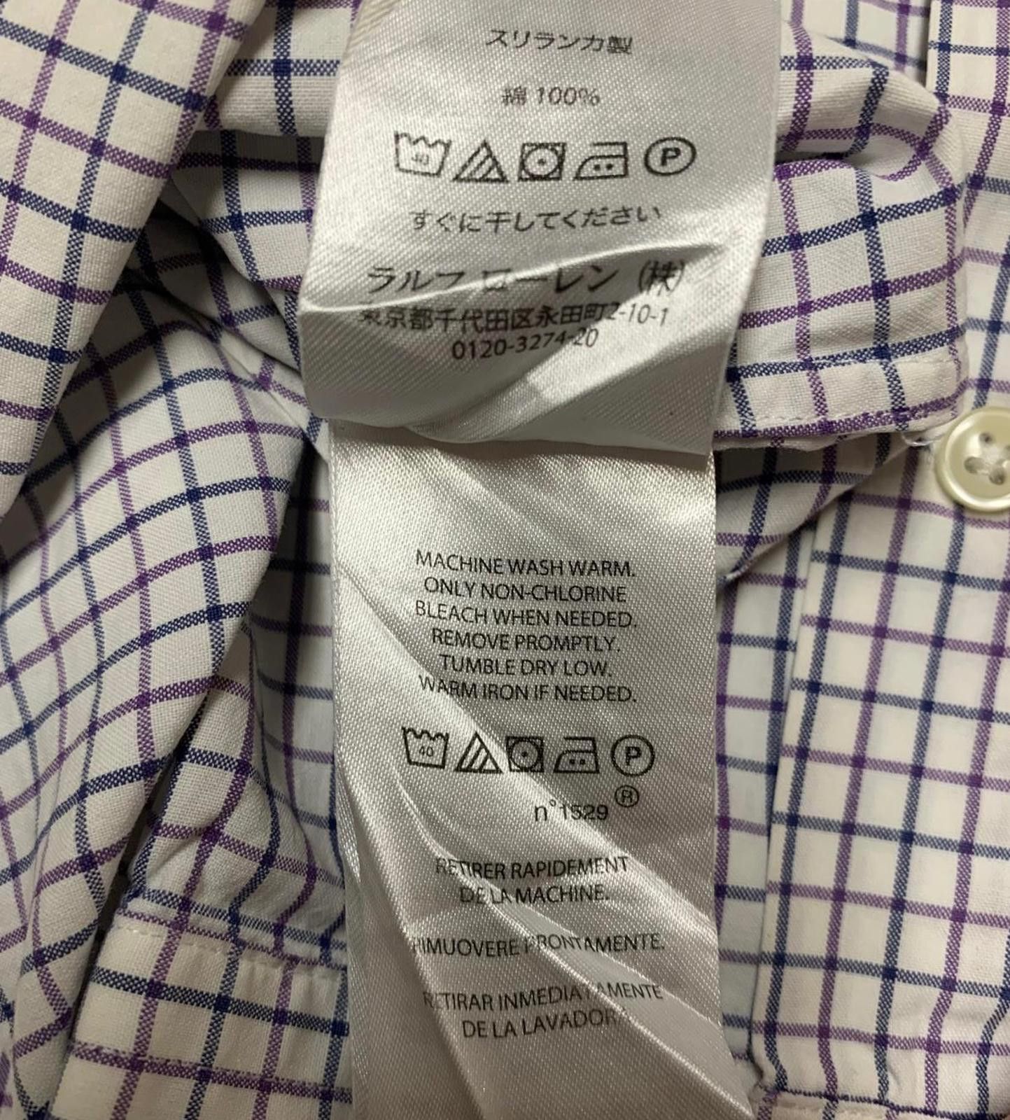 Polo Ralph Lauren Ralph Lauren Men's XL White Grid Button-Down Shirt Size US XL / EU 56 / 4 - 12 Thumbnail