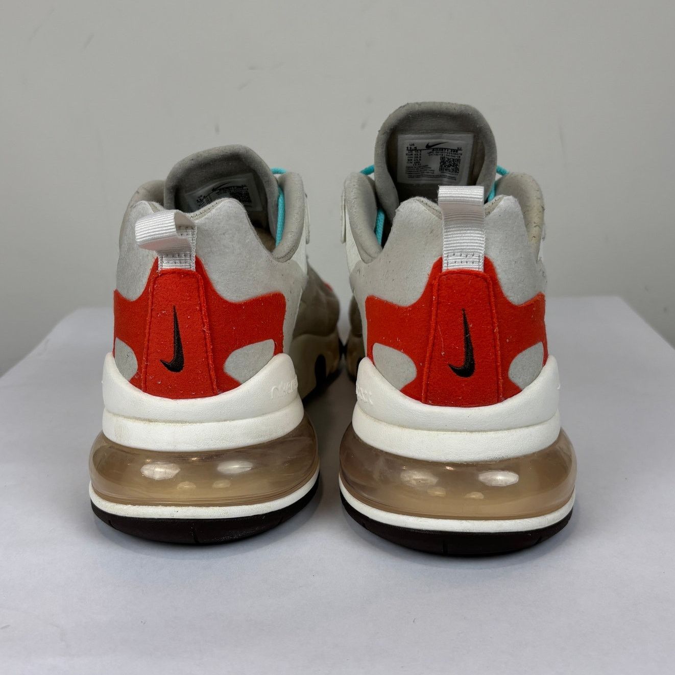 Nike Nike Air Max 270 React Light Beige Chalk Running Shoes 11.5 Size US 11.5 / EU 44-45 - 4 Thumbnail