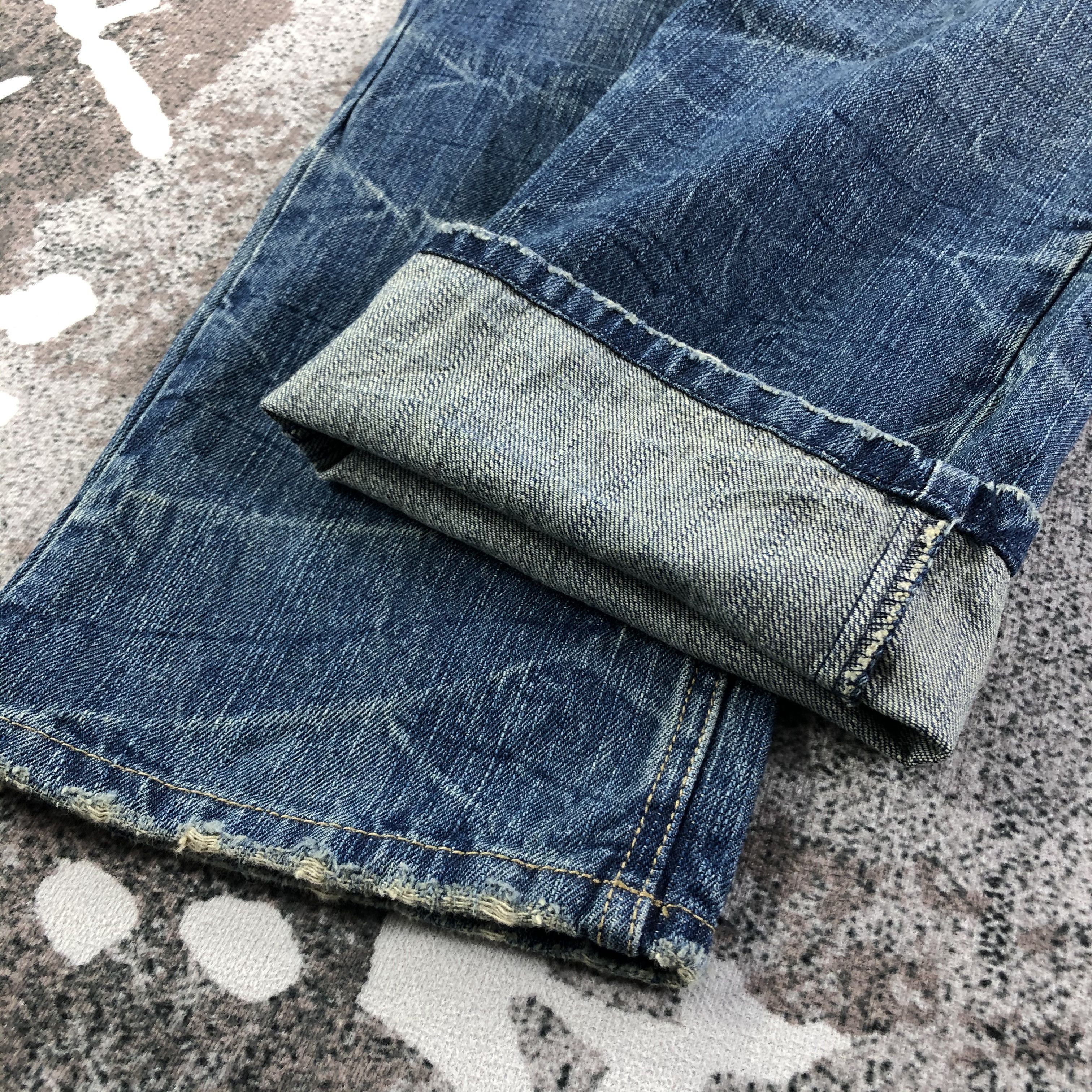 Japanese Brand Playchess Skull Denim Double Waist Denim KJ1669 Size US 32 / EU 48 - 6 Thumbnail