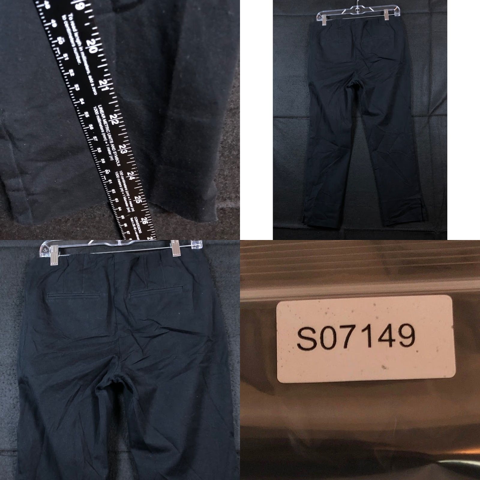 Ann Taylor J Jill Womens Pants Black Pull On Mid Rise Ankle Premium Bi-Stretch 8 Size 24" / US 00 / IT 34 - 8 Thumbnail