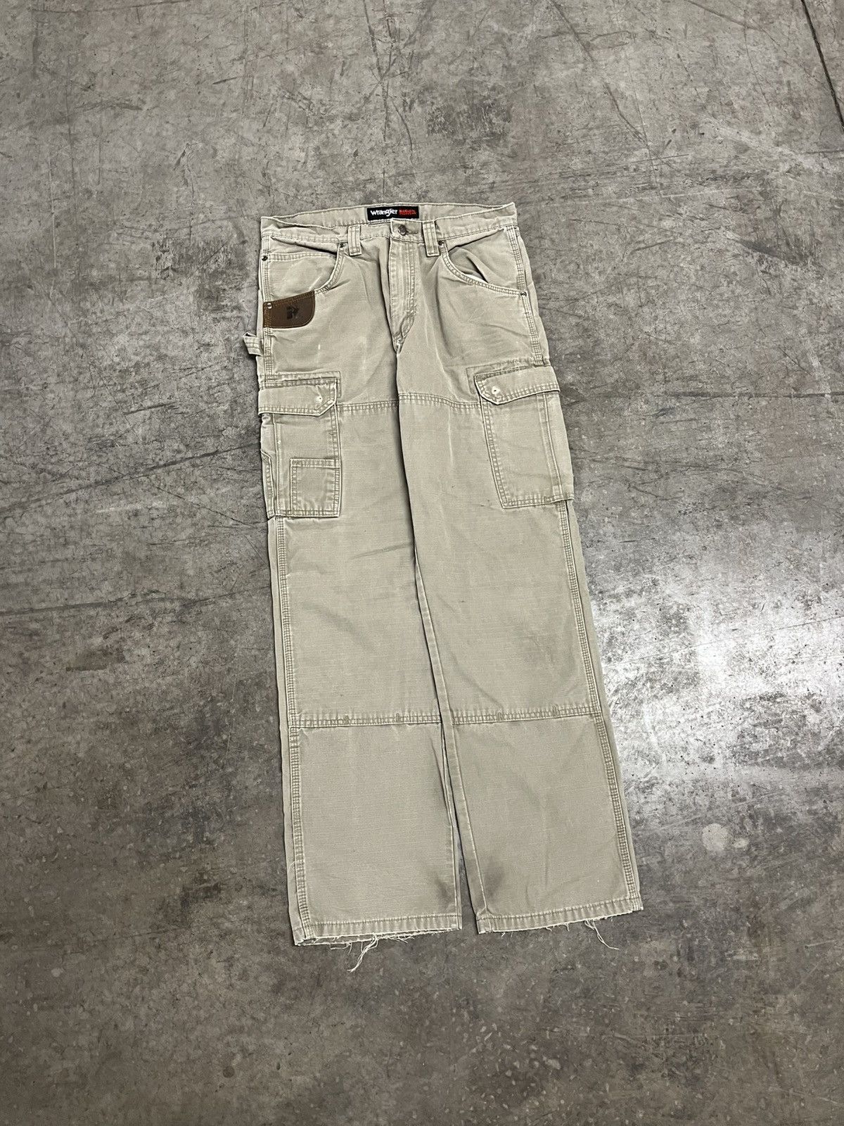 Vintage × Wrangler Wrangler wriggs canvas cargo workwear pants skater baggy Size US 32 / EU 48 - 1 Thumbnail
