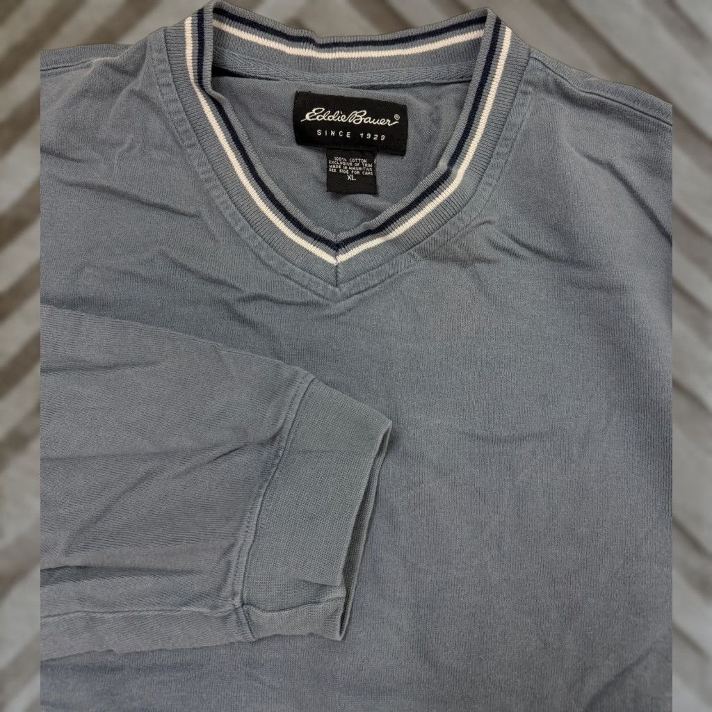 Eddie Bauer Vintage Eddie Bauer Shirt Men XL Heavyweight Lightweight? Slate Blue? Size US XL / EU 56 / 4 - 1 Thumbnail