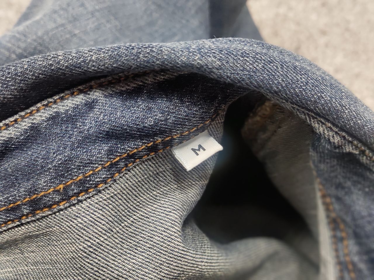 AMI AMI Alexandre Mattiussi Design Blue Denim Faded Mens Shirt Size US M / EU 48-50 / 2 - 14 Thumbnail
