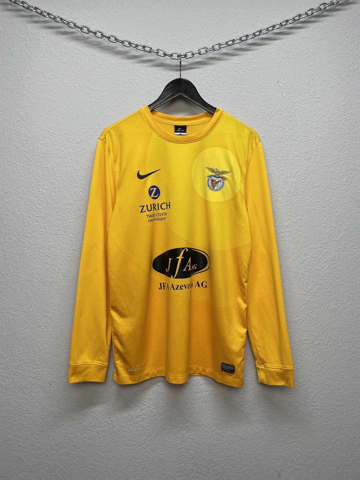 Nike Vintage y2k Nike Benfica Long-sleeve Tee Zurich Size US M / EU 48-50 / 2 - 1 Thumbnail